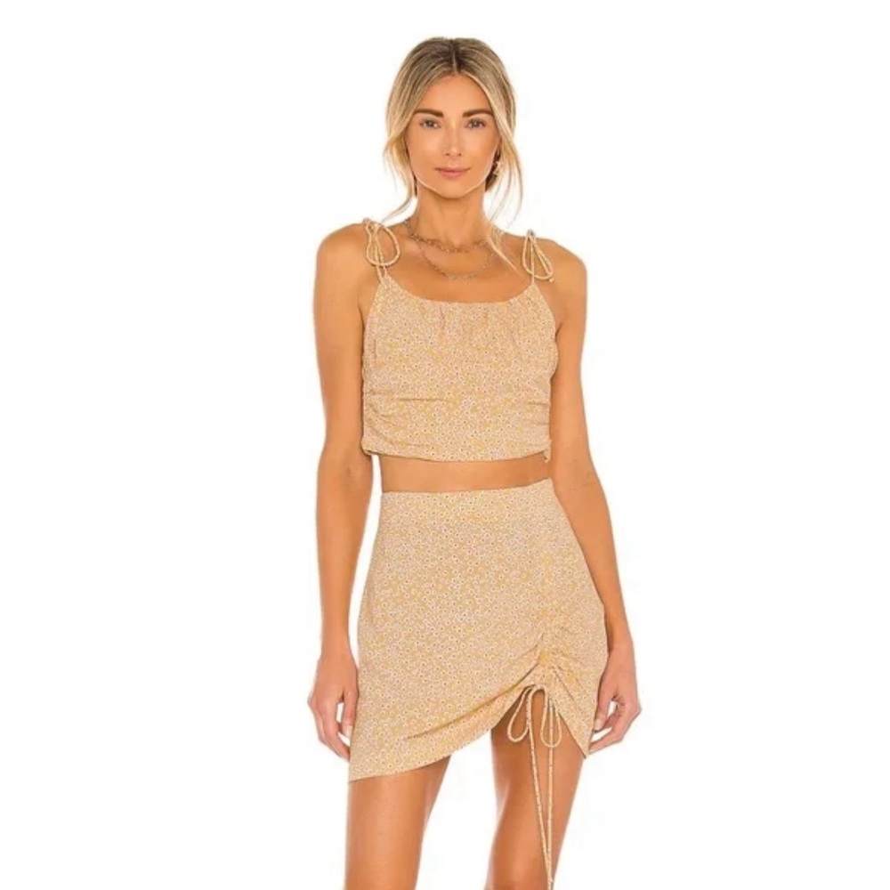 Revolve Yellow Floral 2 Piece Set